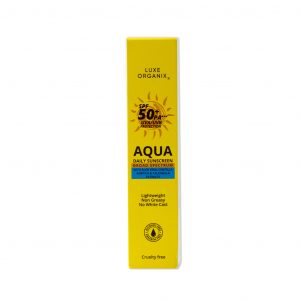 LUXE ORGANIX SPF 50+ PA*** UVA/UVB Protection Aqua Daily Sunscreen 50ml