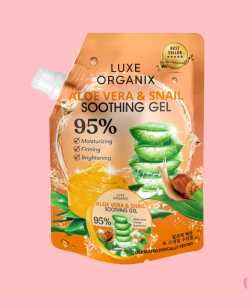 Luxe Organix Aloe Vera & Snail Soothing Gel 95% Travel Size