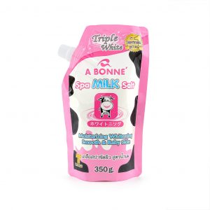 A BONNE Triple White Spa Milk Salt Moisturizing Whitening Smooth & Baby Skin 350 g