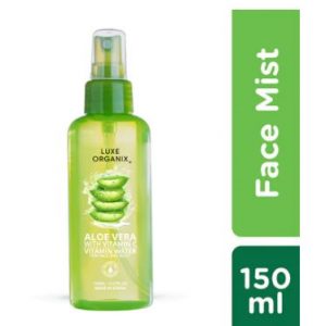 LUXE ORGANIX Aloe Vera Vitamin C 98% Hydrabright Vitamin water for face and body 150 ml
