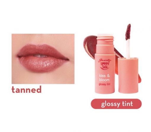 HAPPY SKIN Kiss & Bloom Glossy Tint In Tanned 6 ml