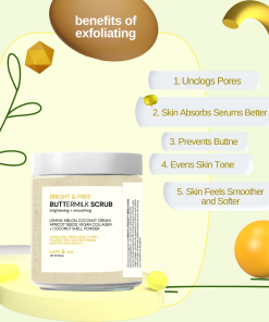 Catt & Co BRIGHT & FREE Buttermilk Scrub with Brightening + Smoothing