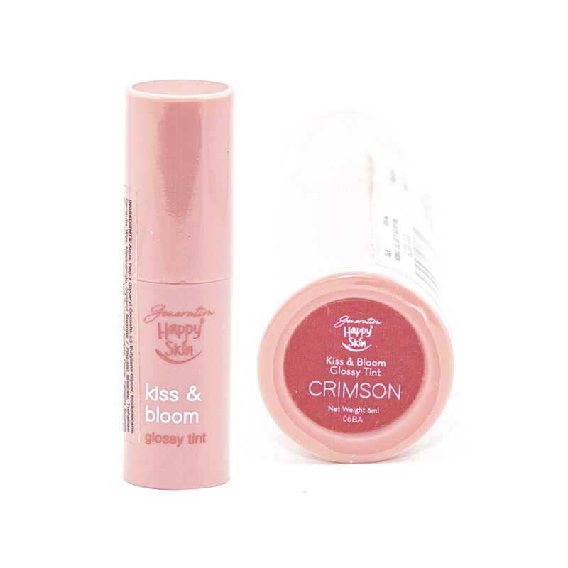 Happy Skin Kiss & Bloom Glossy Tint In Crimson 6 ml Lifestyle in