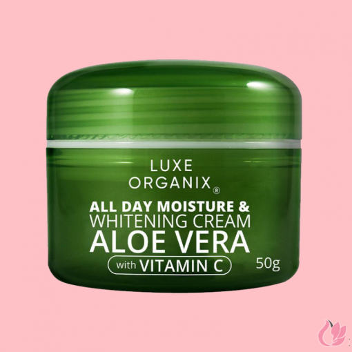 Luxe Organix Aloe Vera All Day Moisture and Whitening Cream with Vitamin C