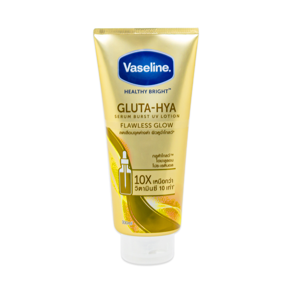 Vaseline Gluta - HYA Glow Serum 10x Whitening Lotion 330ml (Gold)
