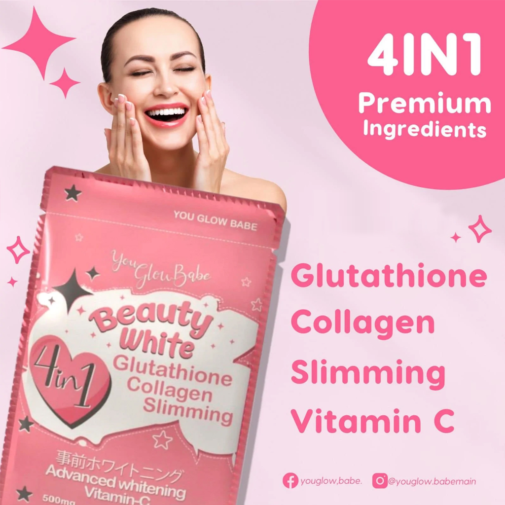 You Glow Babe Beauty White 4 in 1 Glutathione Collagen Slimming 