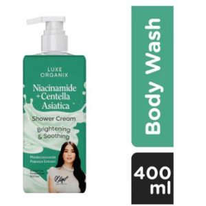 LUXE ORGANIX Niacinamide + Centella Asiatica + Papaya Extract Shower Cream 400 ml