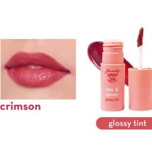 HAPPY SKIN Kiss & Bloom Glossy Tint In Crimson 6 ml