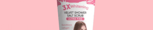 Luxe Organix Niacinamide + Alpha Arbutin 3X Whitening Velvet Shower Spa Salt Scrub 320G