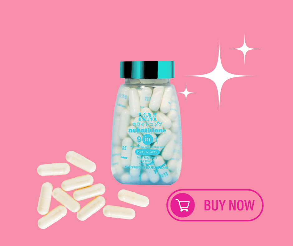 KM Nekothione 9 in-1 Whitening Capsules - lifestyle in cloud