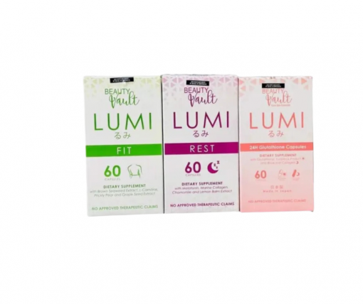 Bundle 3 - Beauty Vault Lumi Rest | Fit | 24H Gluta