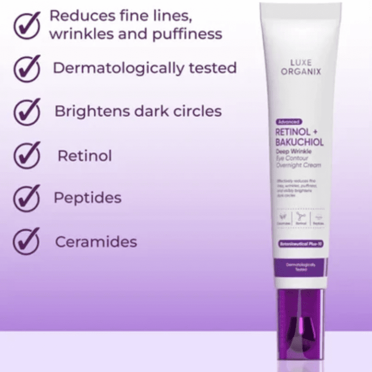Luxe Organix Advanced Retinol + Bakuchiol Deep Wrinkle Eye Contour